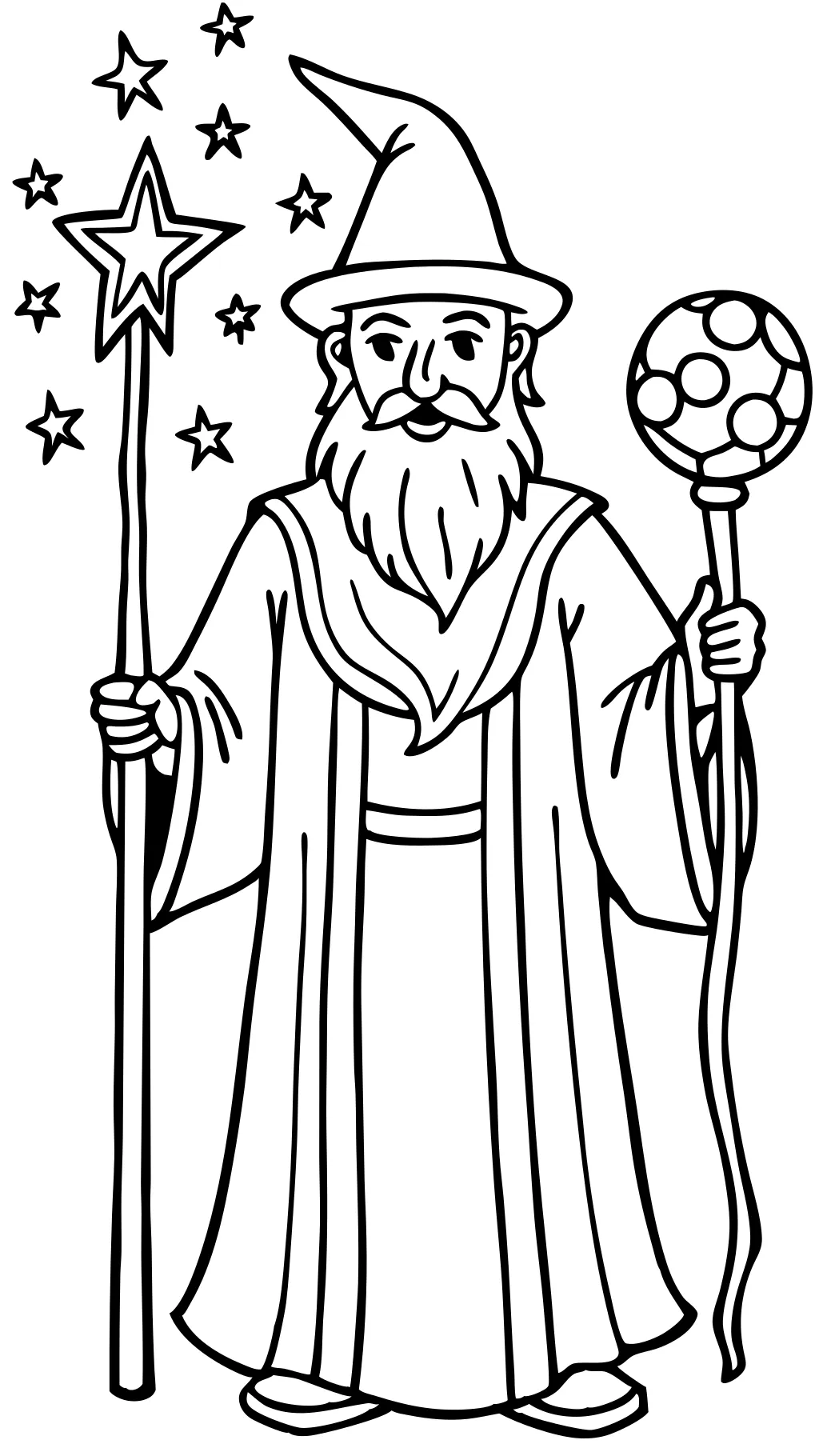 coloring pages of wizards